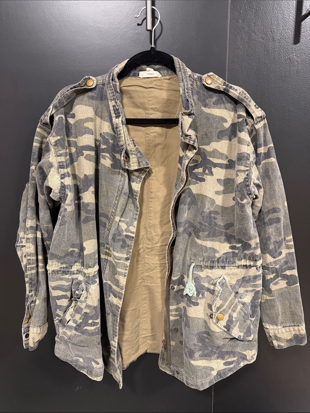 Women’s Camo Field Jacket - Tan/Gray/Green